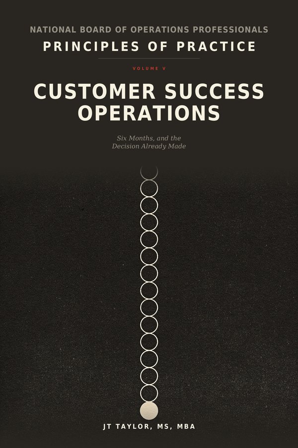 Principles of Practice Volume V, Customer Success Operations