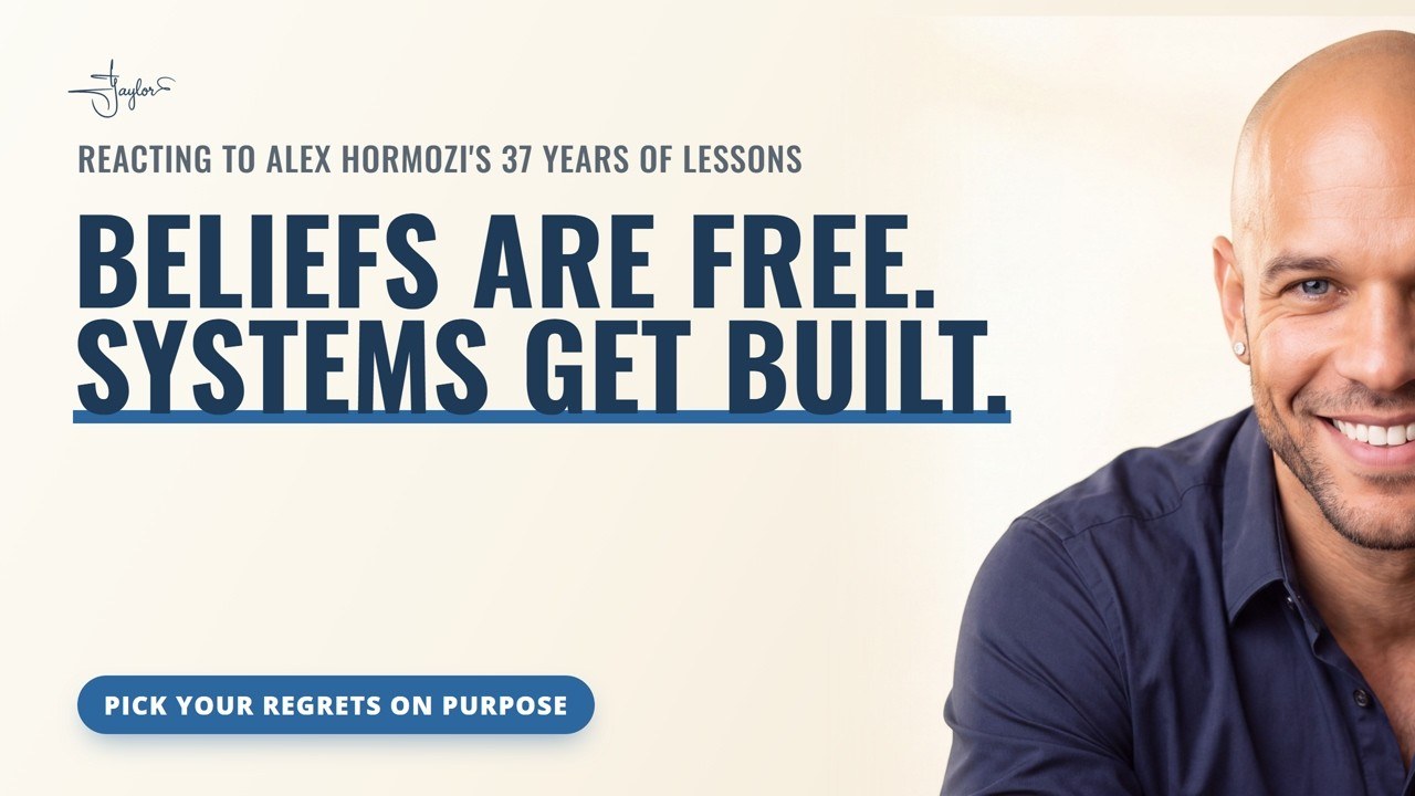 Hormozi Is Right About Picking Your Regrets, and He Skips the Machine That Picks for Most Owners